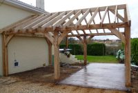 Oak Car Port In Dordogne Oak Timber Framing Carpentry In pertaining to sizing 4320 X 2432