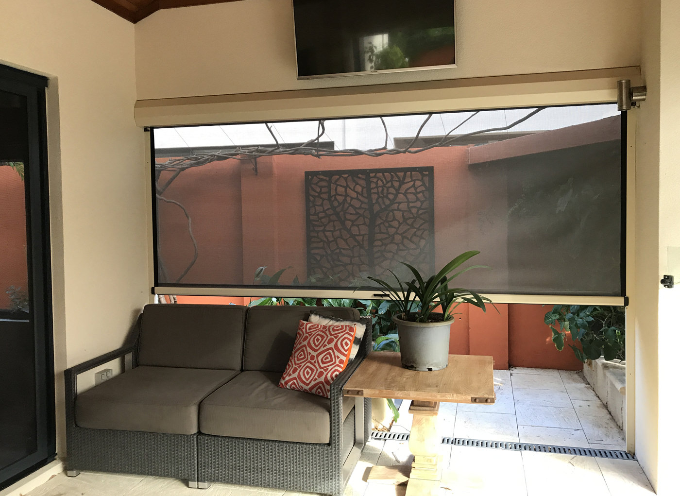 Outdoor Blinds Gallery Abbey Blinds with sizing 1400 X 1021