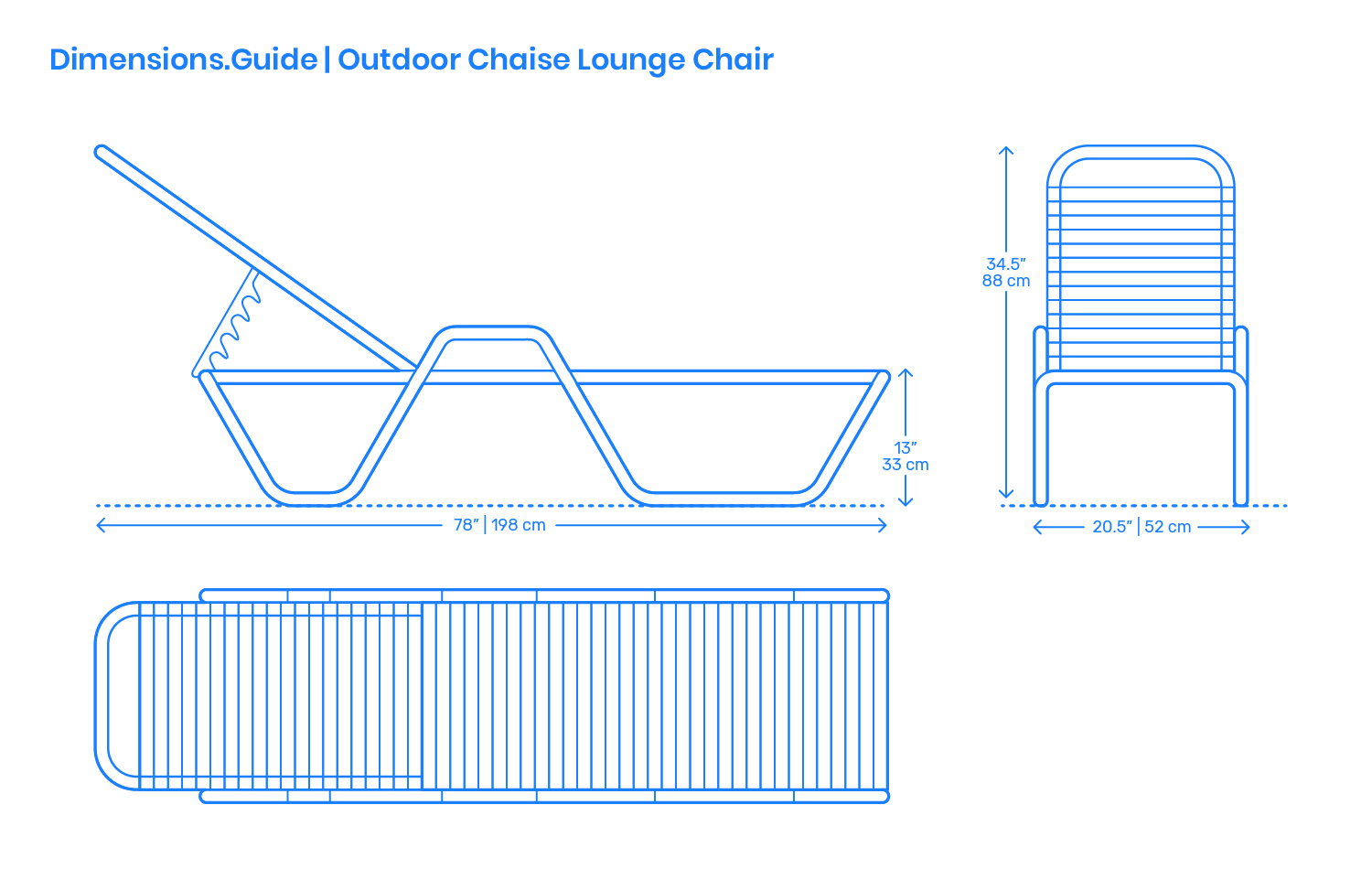 Outdoor Chaise Lounge Chair Dimensions Drawings intended for dimensions 1500 X 950