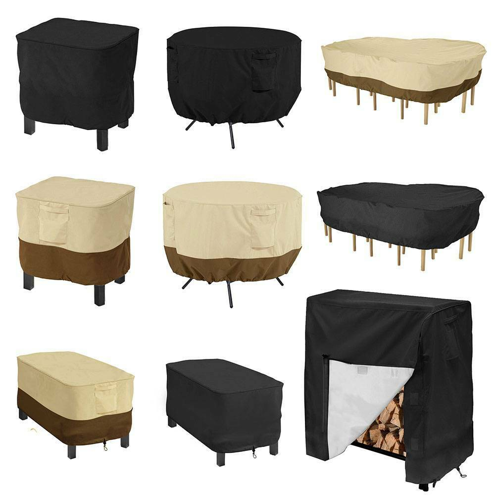 Outdoor Patio Furniture Cover Garden Table Rectangular Shelter 210d 468 Seater with sizing 1000 X 1000