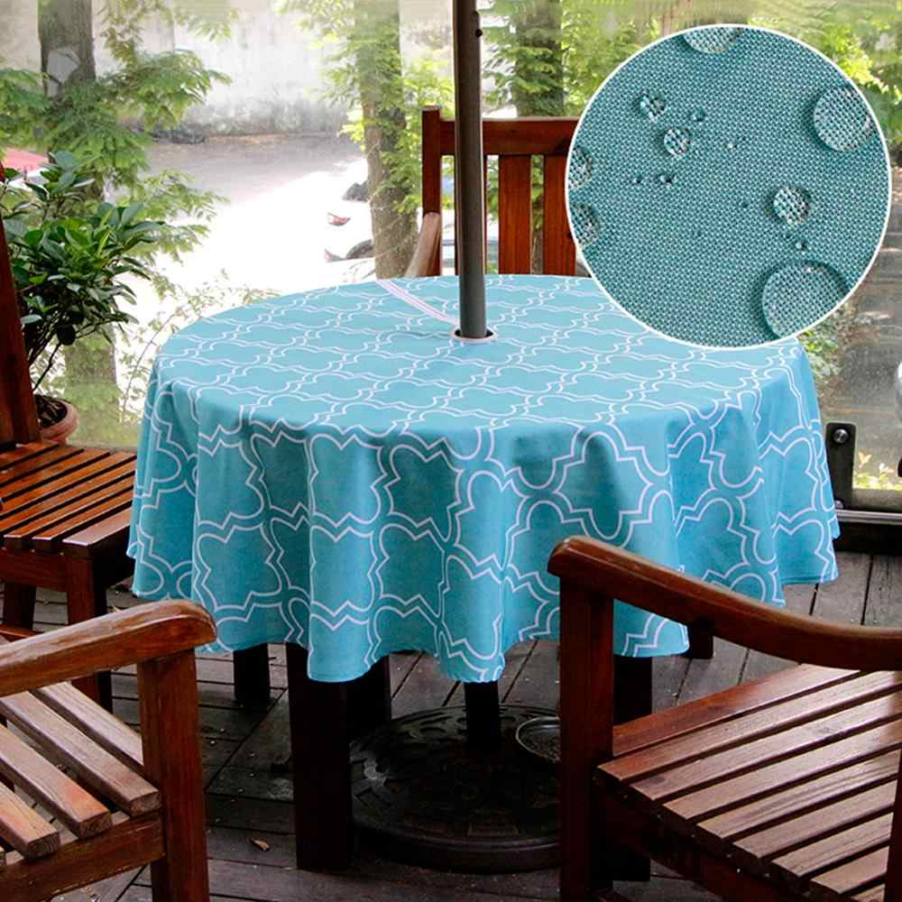 Outdoor Tablecloth Waterproof Spillproof Polyester Fabric for dimensions 1000 X 1000