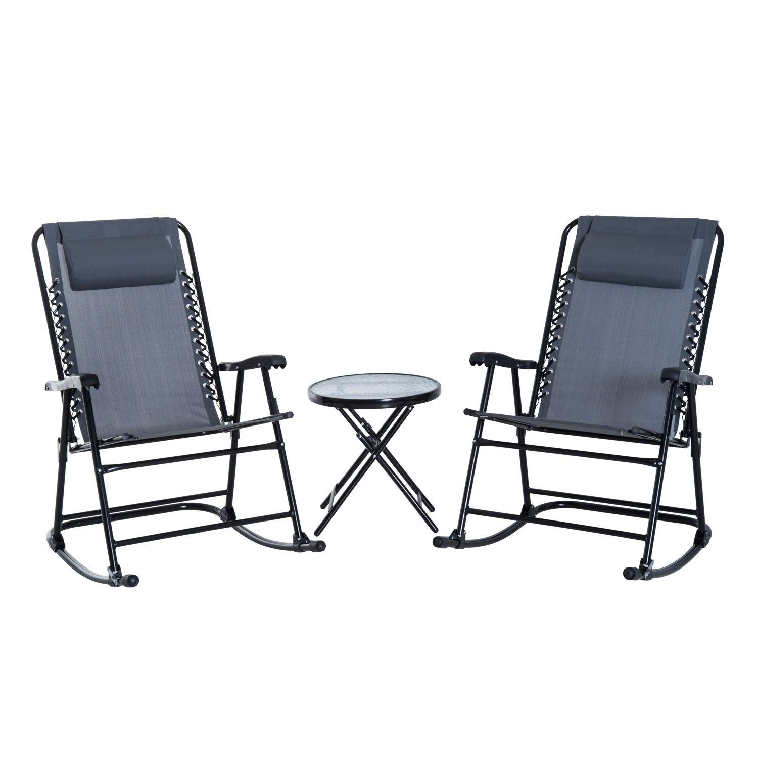 Outsunny Outdoor Rocking Chair Patio Table Seating Set for size 1500 X 1500