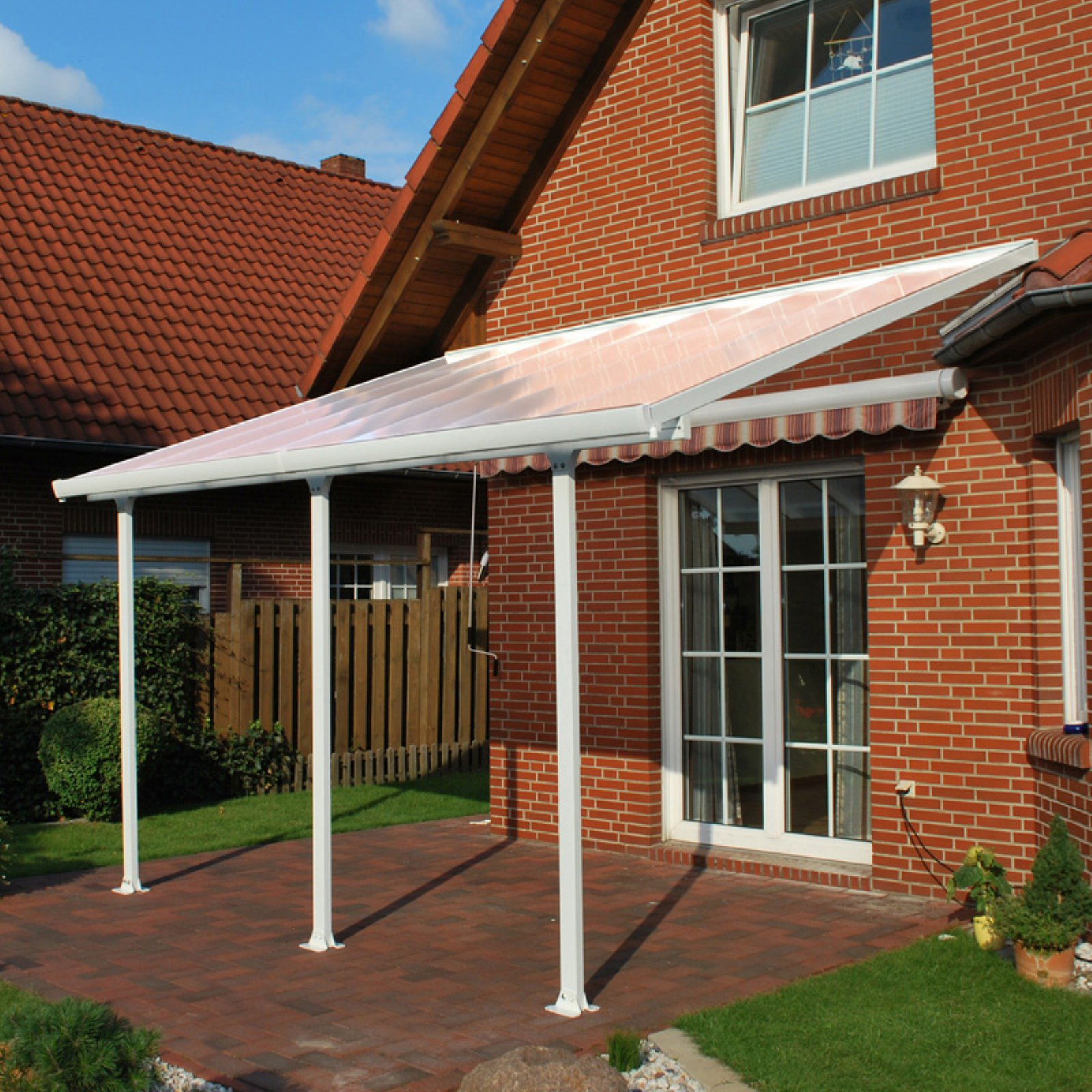 Palram Feria 14 X 10 Patio Cover Gray Walmart regarding measurements 1600 X 1600