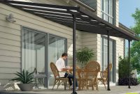 Palram Feria 3 Veranda Patio Cover In Grey 3 X 546m pertaining to dimensions 1200 X 1200