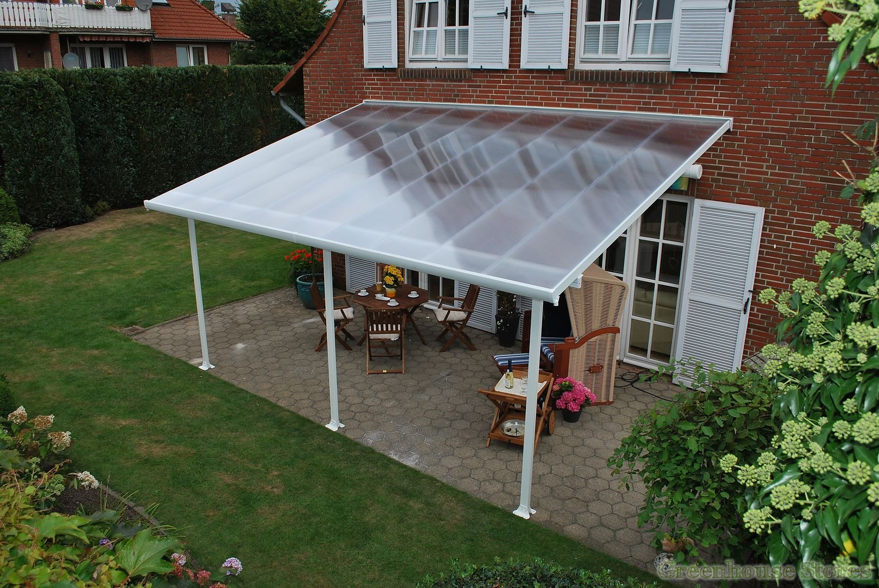 Palram Feria 4m Patio Cover In 2 Lengths intended for dimensions 1800 X 1205