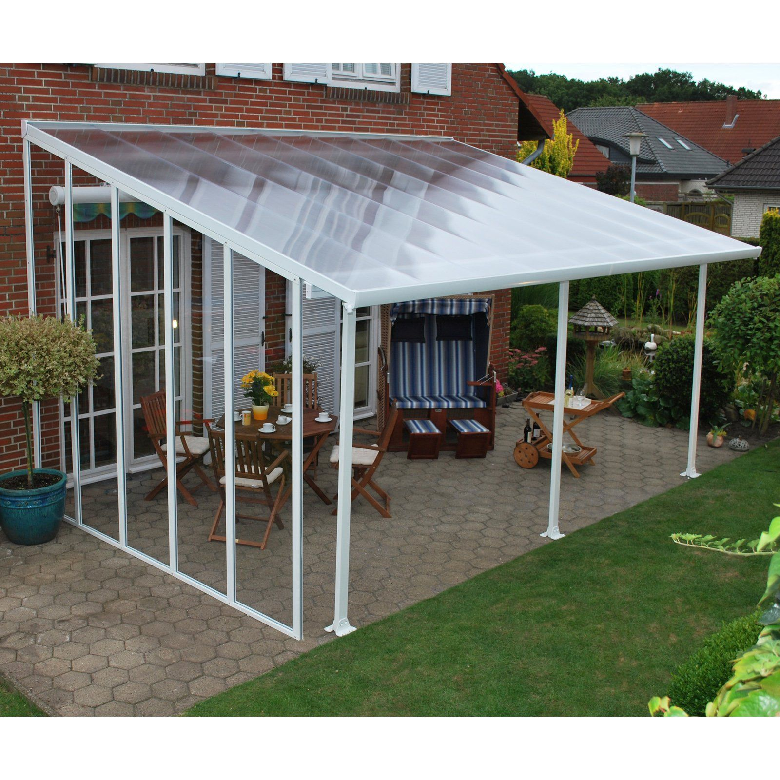 Palram Feria Patio Cover 10 Ft Sidewall Kit In 2019 Patio intended for measurements 1600 X 1600