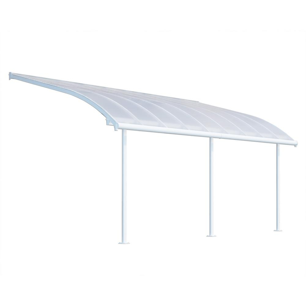 Palram Joya 10 Ft X 18 Ft White Patio Cover Awning for measurements 1000 X 1000