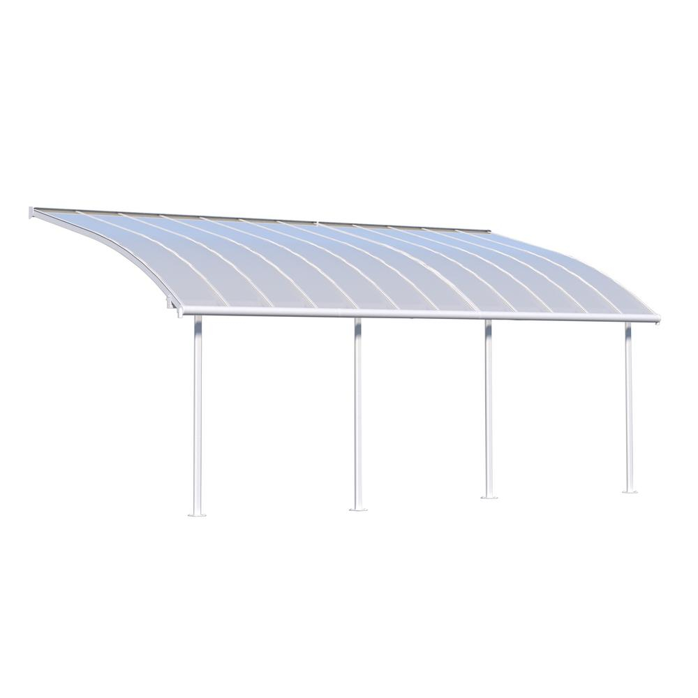 Palram Joya 10 Ft X 24 Ft White Patio Cover Awning regarding measurements 1000 X 1000