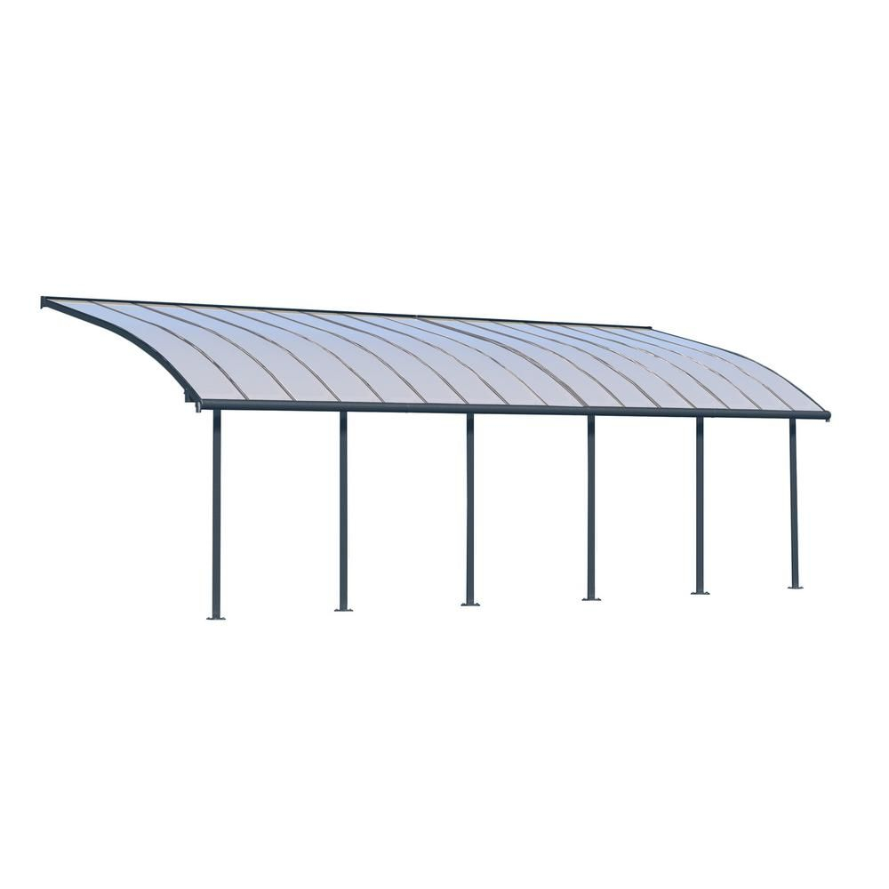 Palram Joya 10 Ft X 30 Ft Grey Patio Cover Awning In 2019 with regard to size 1000 X 1000