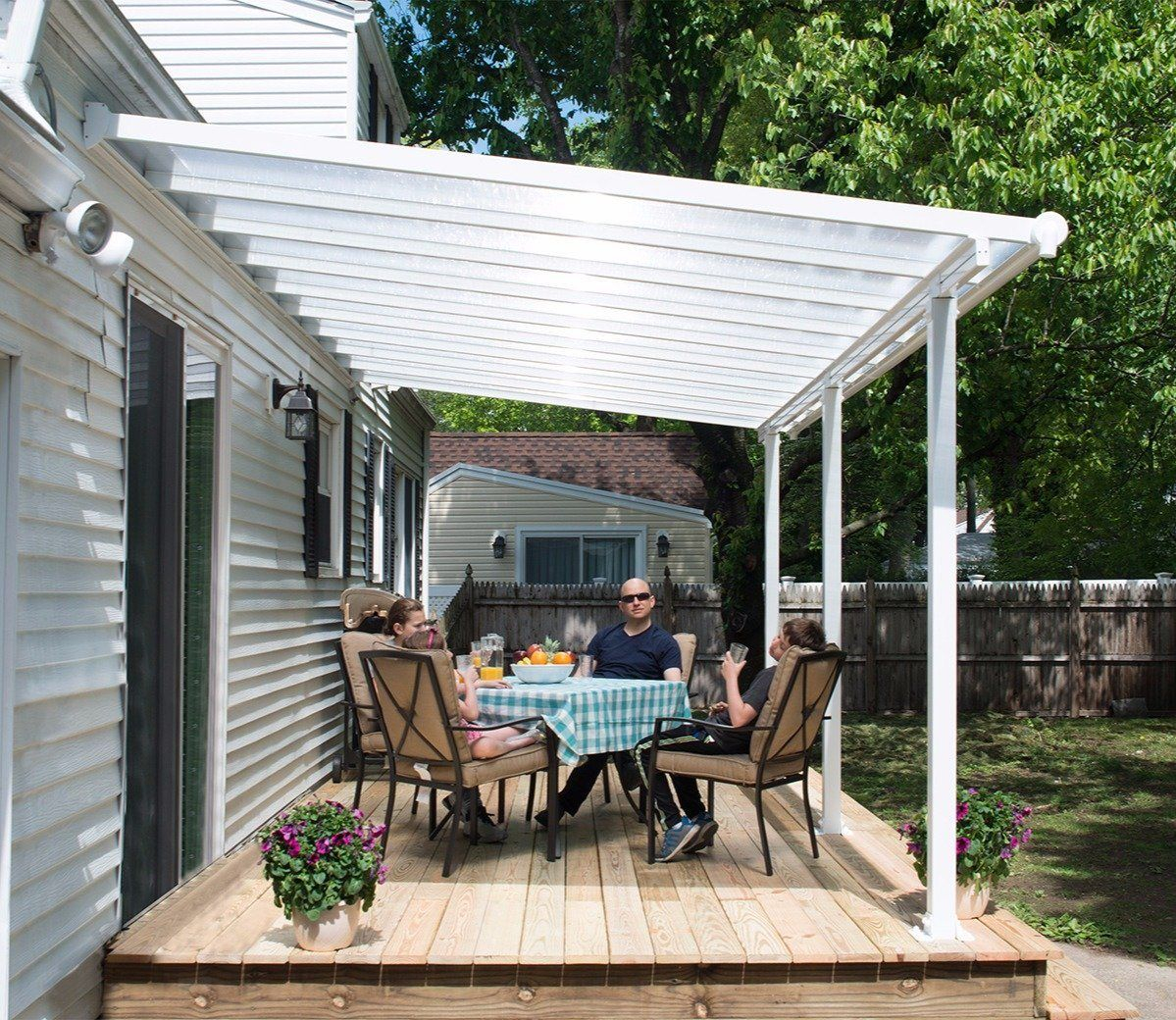 Palram Olympia White 24 X 9 Ft Patio Cover Pergola Patio in size 1199 X 1040