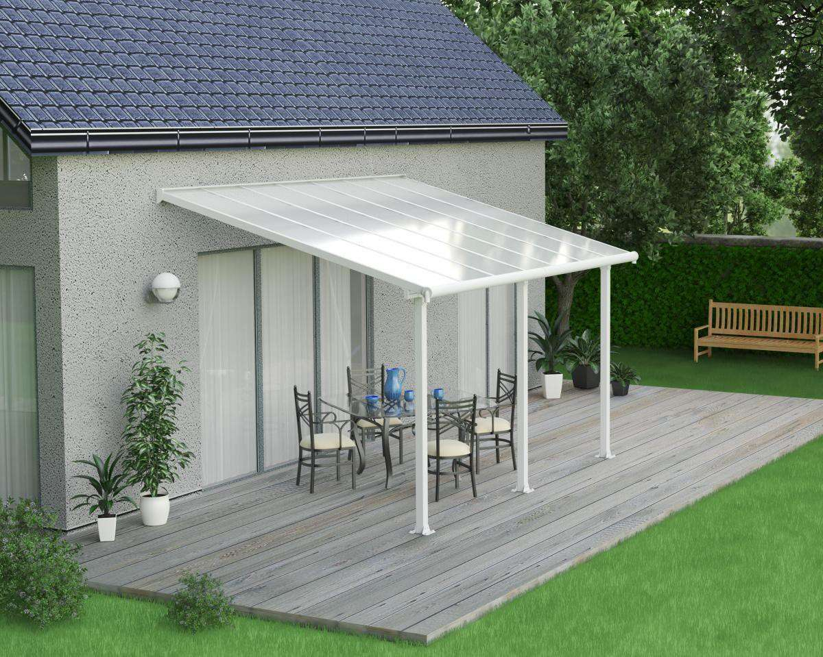 Palram Patio Cover Olympia 3x42 Wei within dimensions 1200 X 959