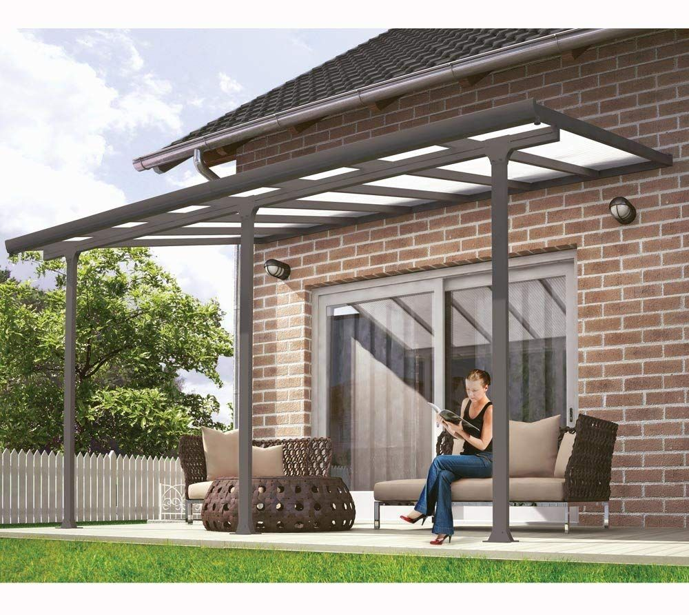 Palram Pergola Patio Cover Feria 3x425 M With Robust with regard to dimensions 1000 X 892