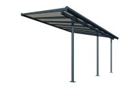 Palram Sierra 10 Ft X 14 Ft Graybronze Patio Cover Awning in size 1000 X 1000