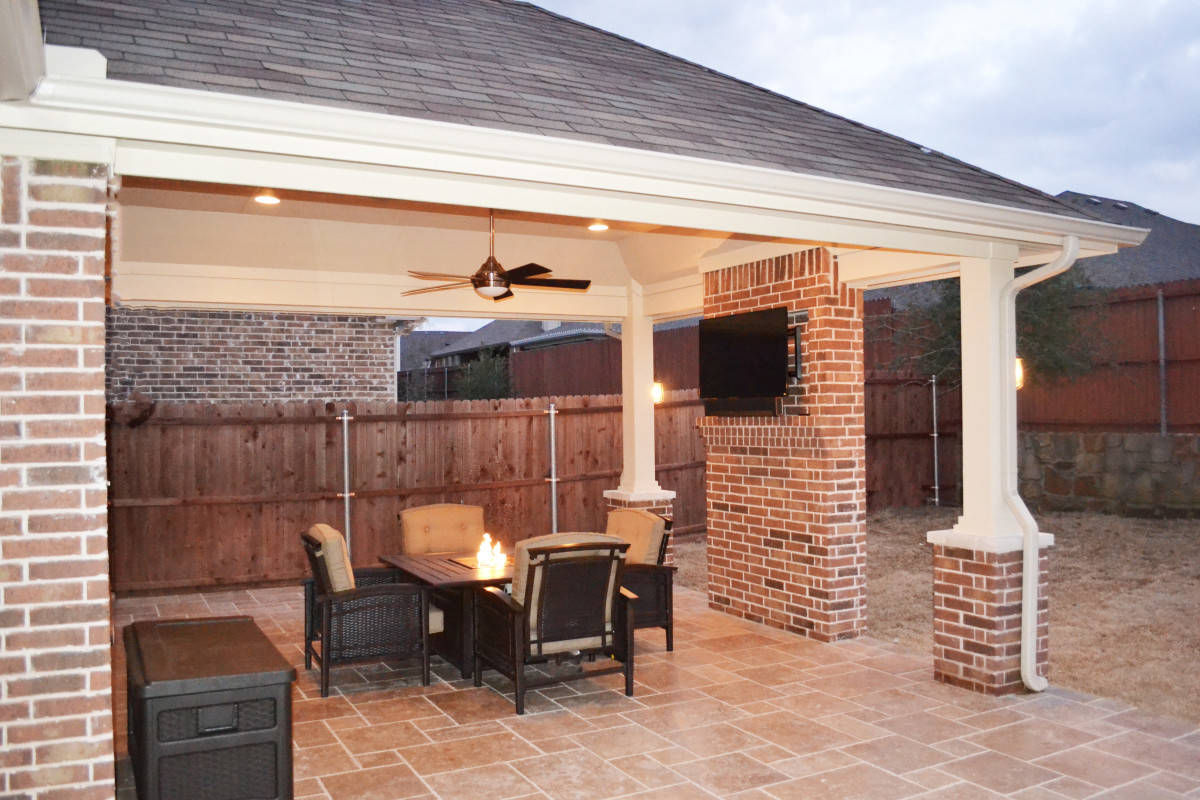 Patio Cover Little Elm Dfw Texas Custom Patios intended for dimensions 1200 X 800