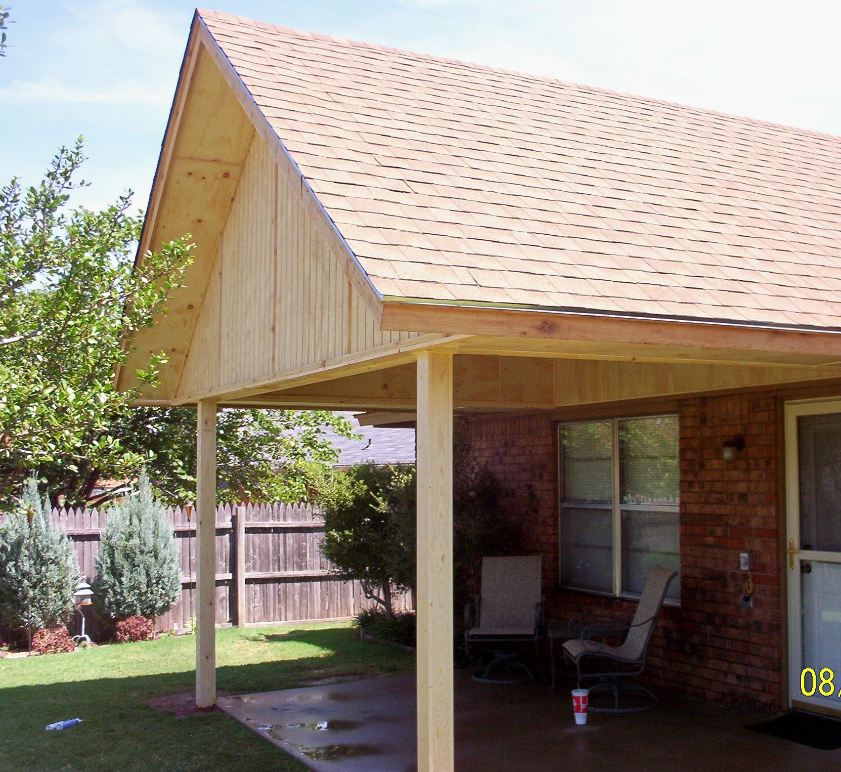 Patio Cover Plans Construction Patio Covers Gabled Shed with regard to dimensions 1663 X 1526