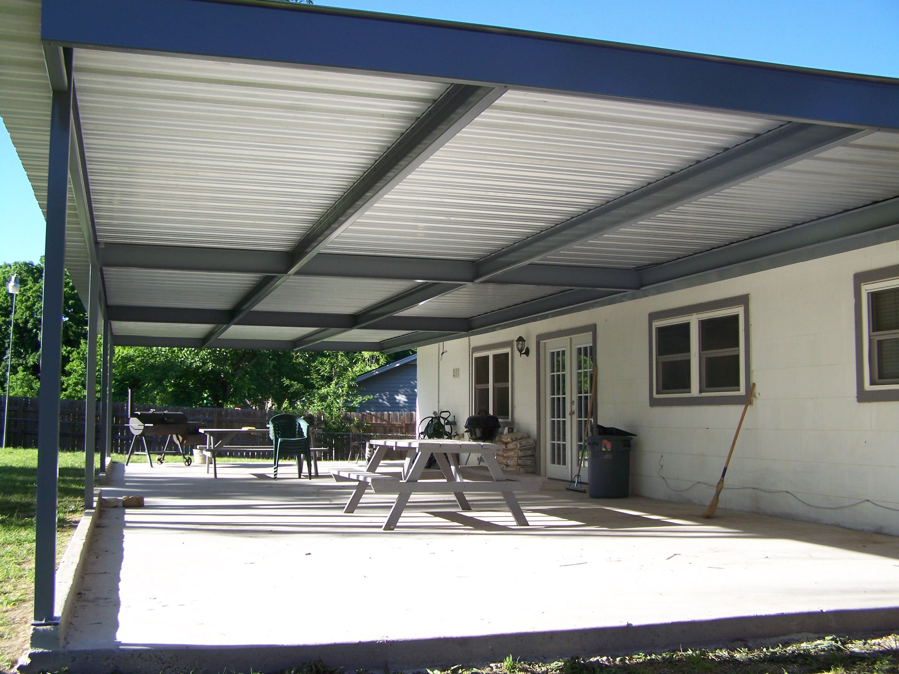 Patio Cover San Antonio Large Blue Carport Patio Covers intended for measurements 3072 X 2304