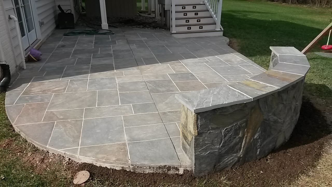 Patio Decor Painted Cement Patio And Stamped Concrete Patios regarding sizing 1280 X 720
