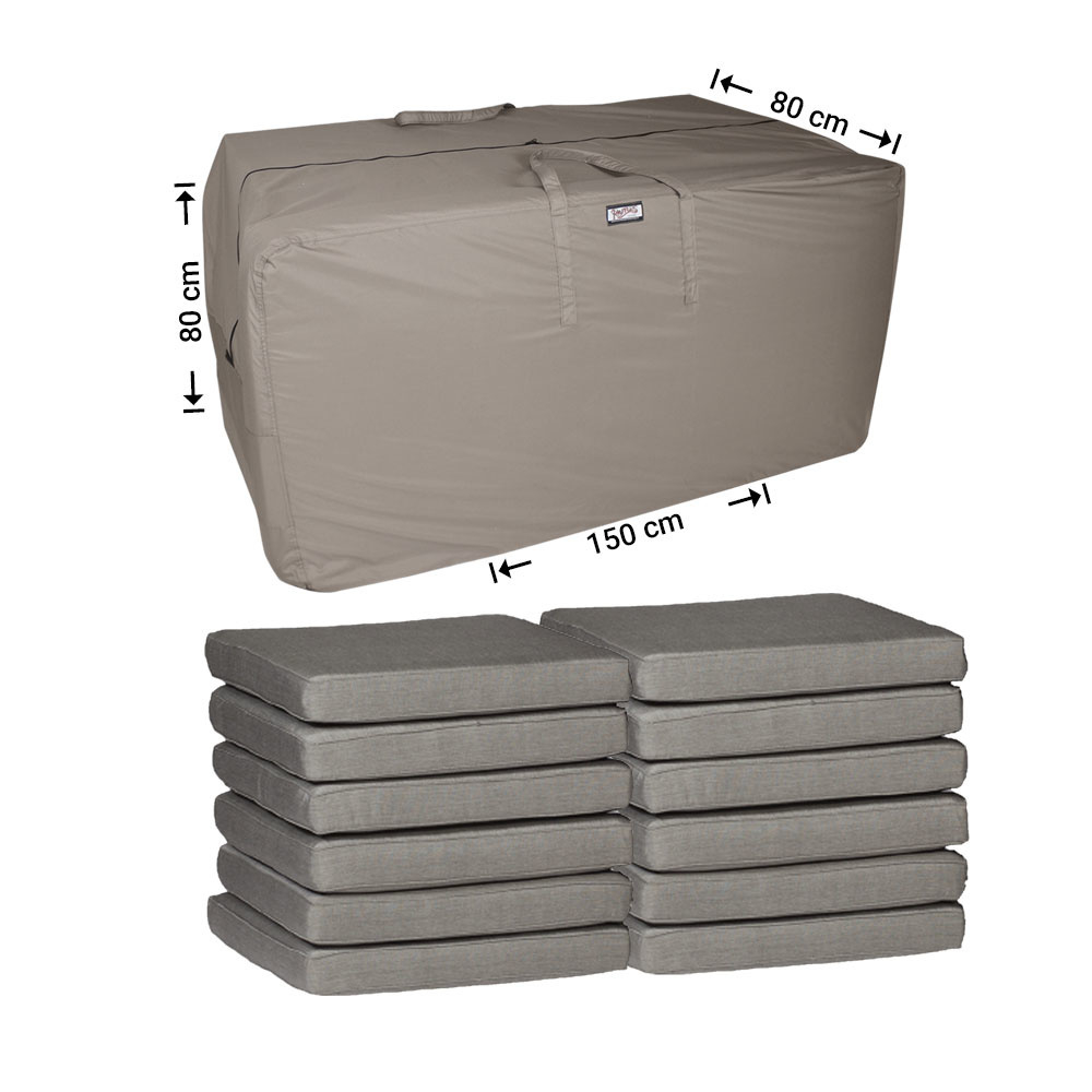 Patio Furniture Cushion Storage Bag 150 X 80 Cm Garden throughout measurements 1000 X 1000