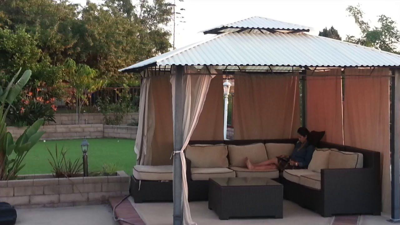 Patio Hard Top Conversion From Canvas Diy Gazebo Gazebo within proportions 1280 X 720