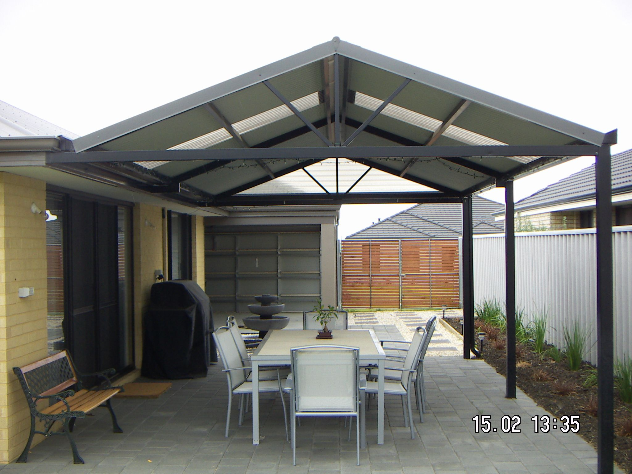 Patio Pictures Gable Patios That Look Fantastic And Add intended for sizing 2048 X 1536