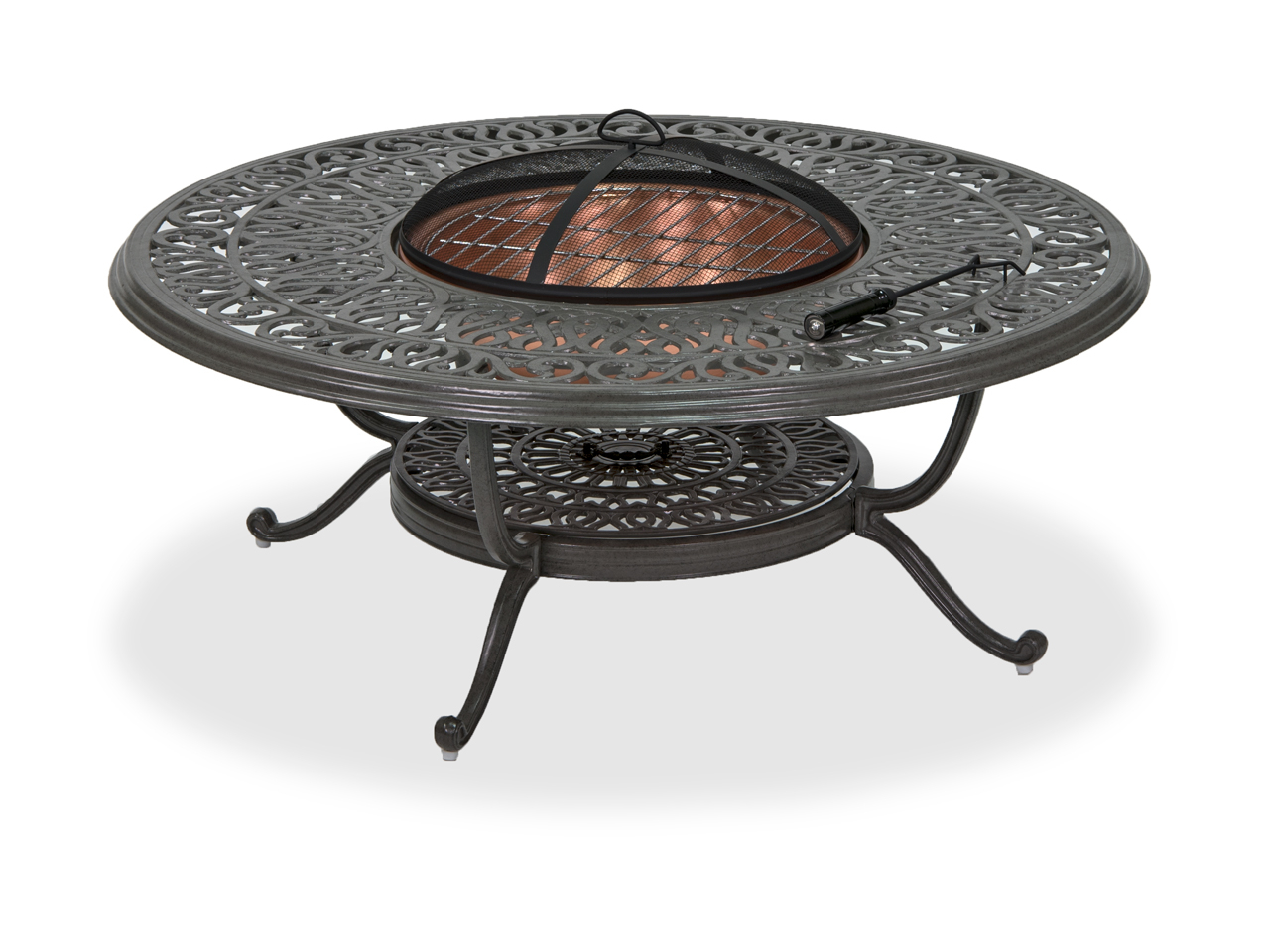 Patio Rectangular Cast Aluminum Umbrella Fire Pits Chair with regard to size 1280 X 960