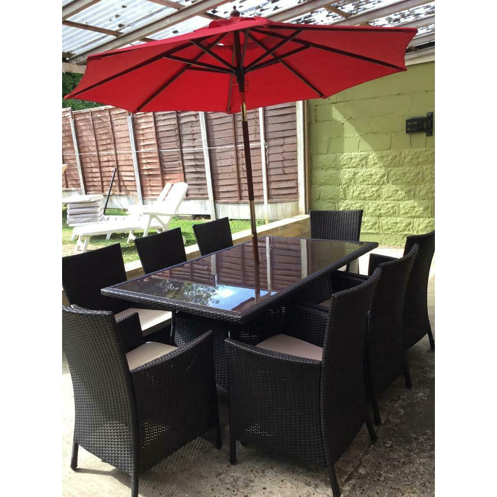 Patio Set Rattan Style Garden Table And 8 Chairs In Chatham Kent Gumtree in measurements 1024 X 1024