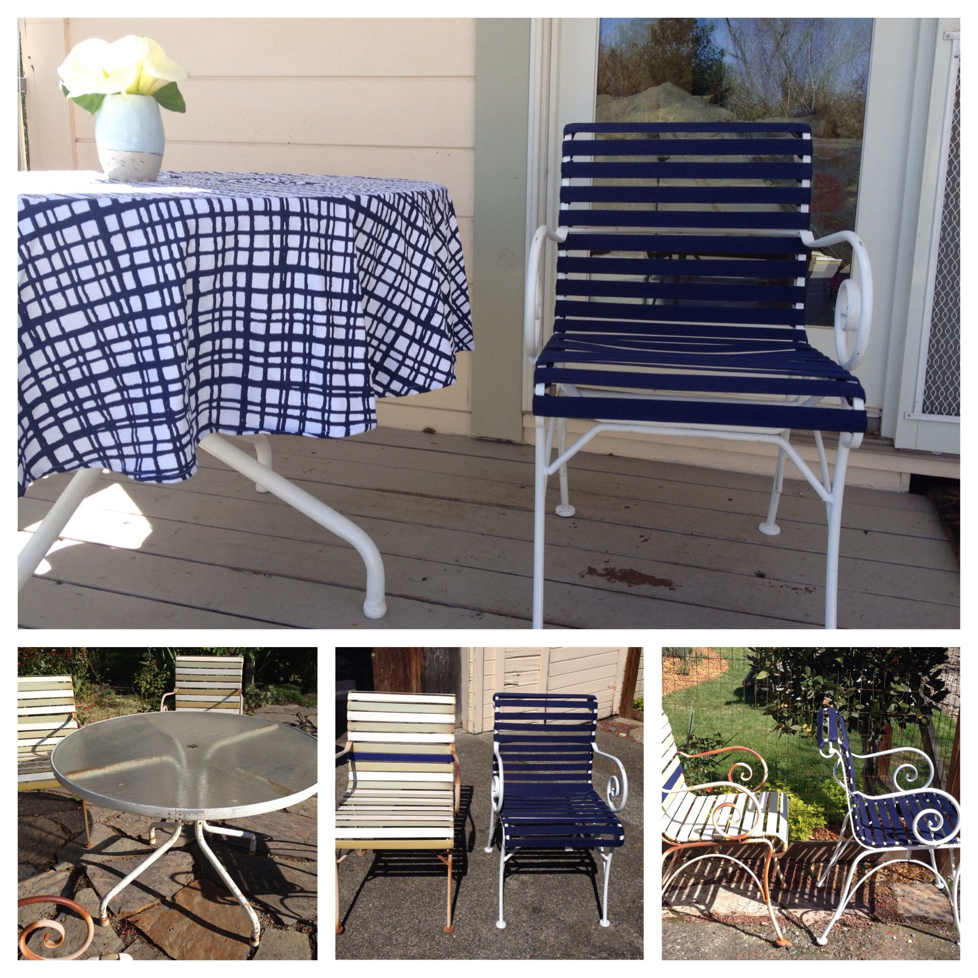 Patio Table Chairs Re Do Before And After Dated Patio with regard to dimensions 1936 X 1936