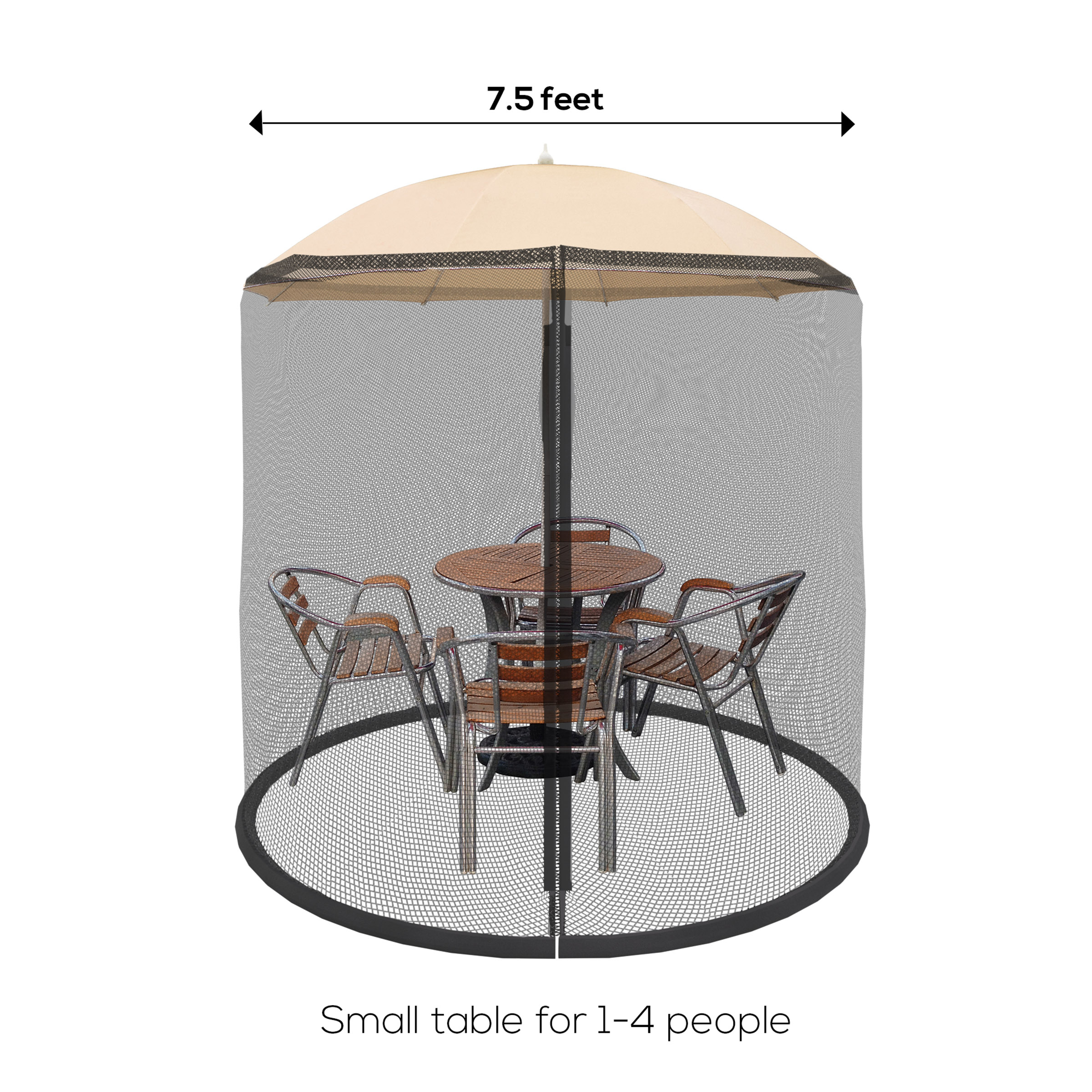 Patio Umbrella Cover Mosquito Netting Screen For Patio Table intended for size 2400 X 2400