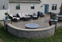 Paver Wall And Pillars Stamped Concrete Patio And Paver intended for measurements 5760 X 3840