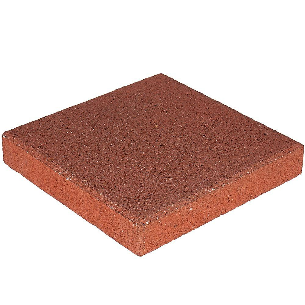 Pavestone 12 In X 12 In X 15 In River Red Square Concrete Step Stone intended for size 1000 X 1000