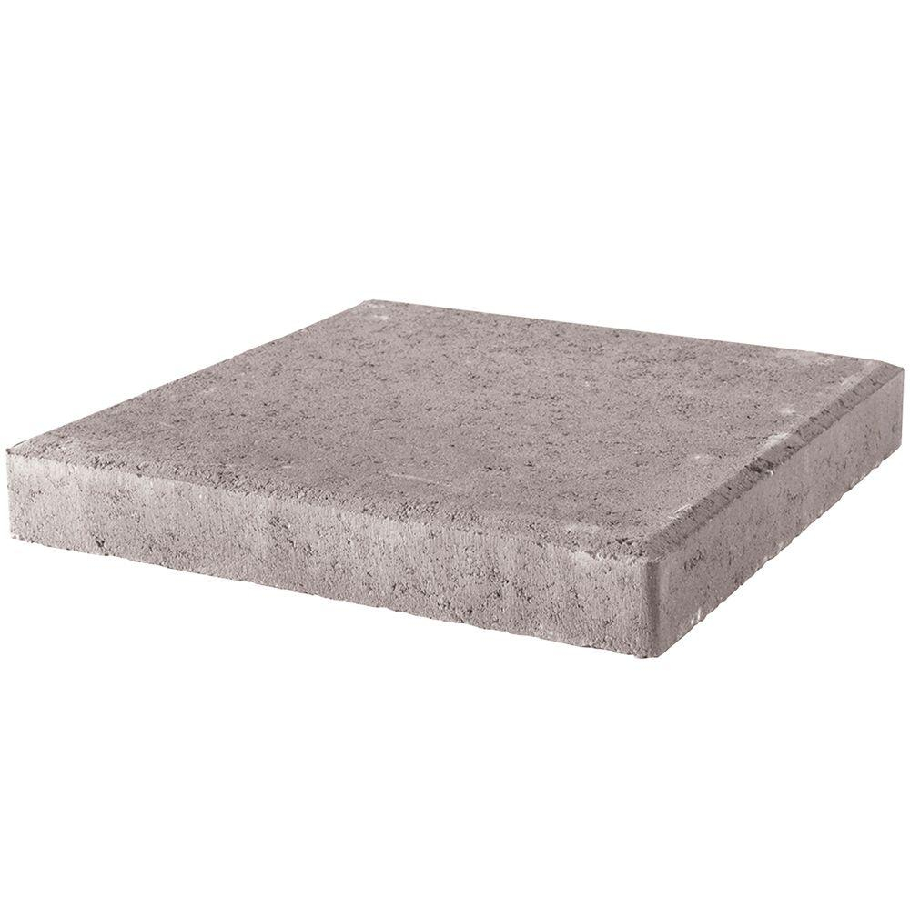 Pavestone 24 In X 24 In X 2 In Pewter Square Concrete within dimensions 1000 X 1000