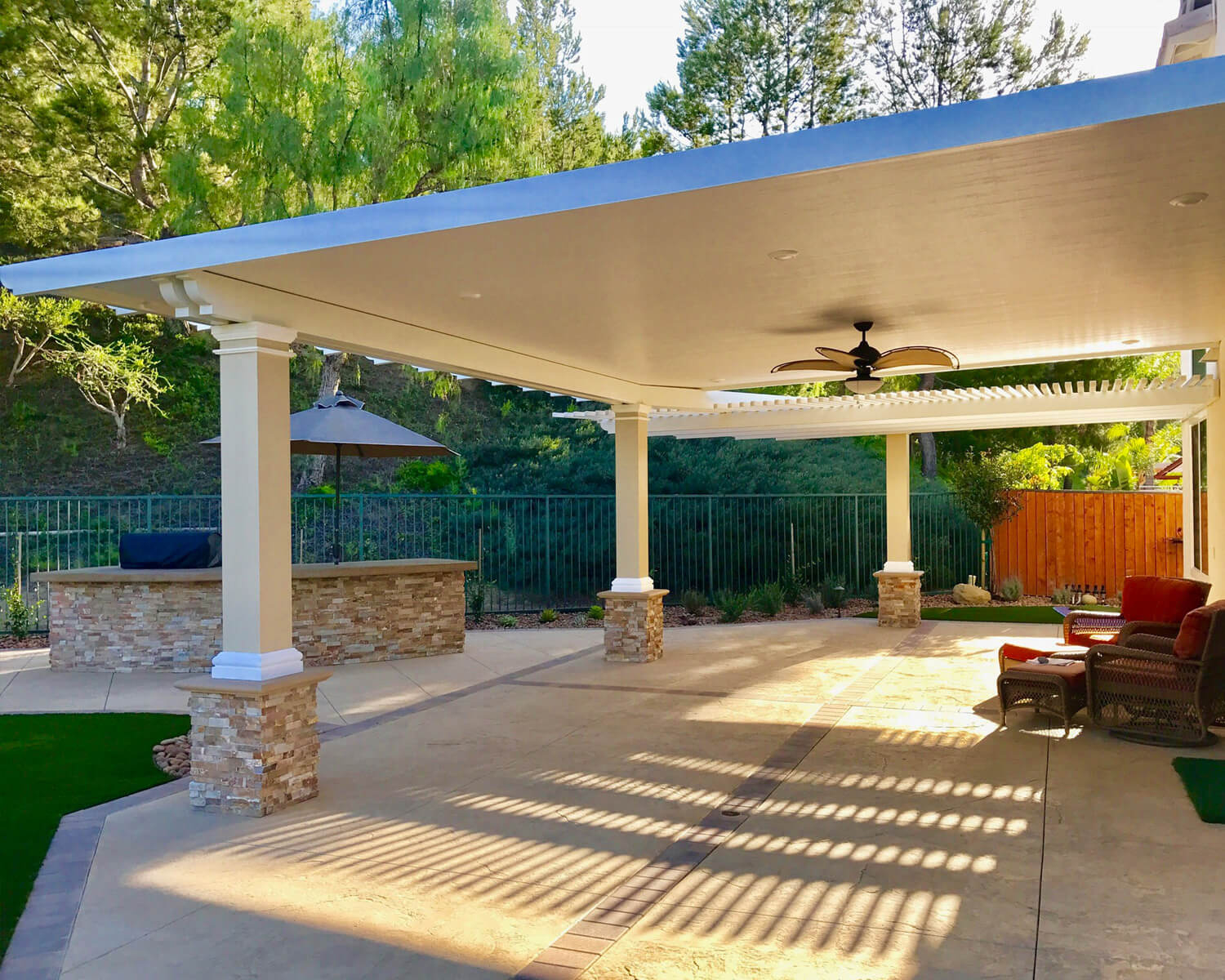 metal roof patio cover