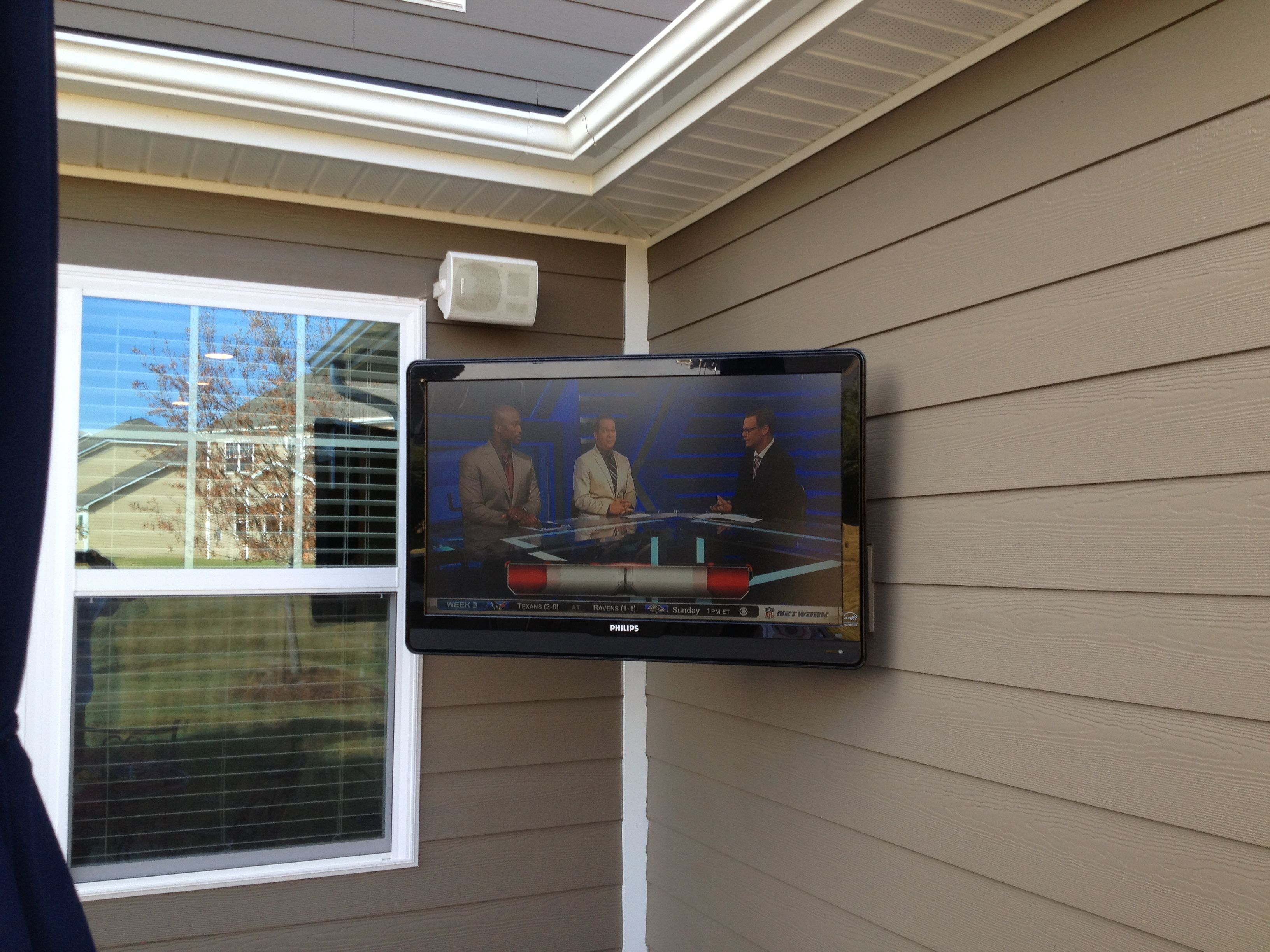 Pin On Outdoor Tv Wall Mounting for sizing 3264 X 2448