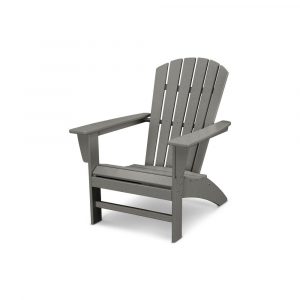 Polywood Grant Park Traditional Curveback Gray Plastic Outdoor Patio Adirondack Chair within measurements 1000 X 1000