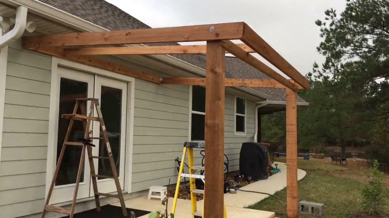 Porch Cover Construction Diy In 5 Days Timelapse regarding proportions 1280 X 720