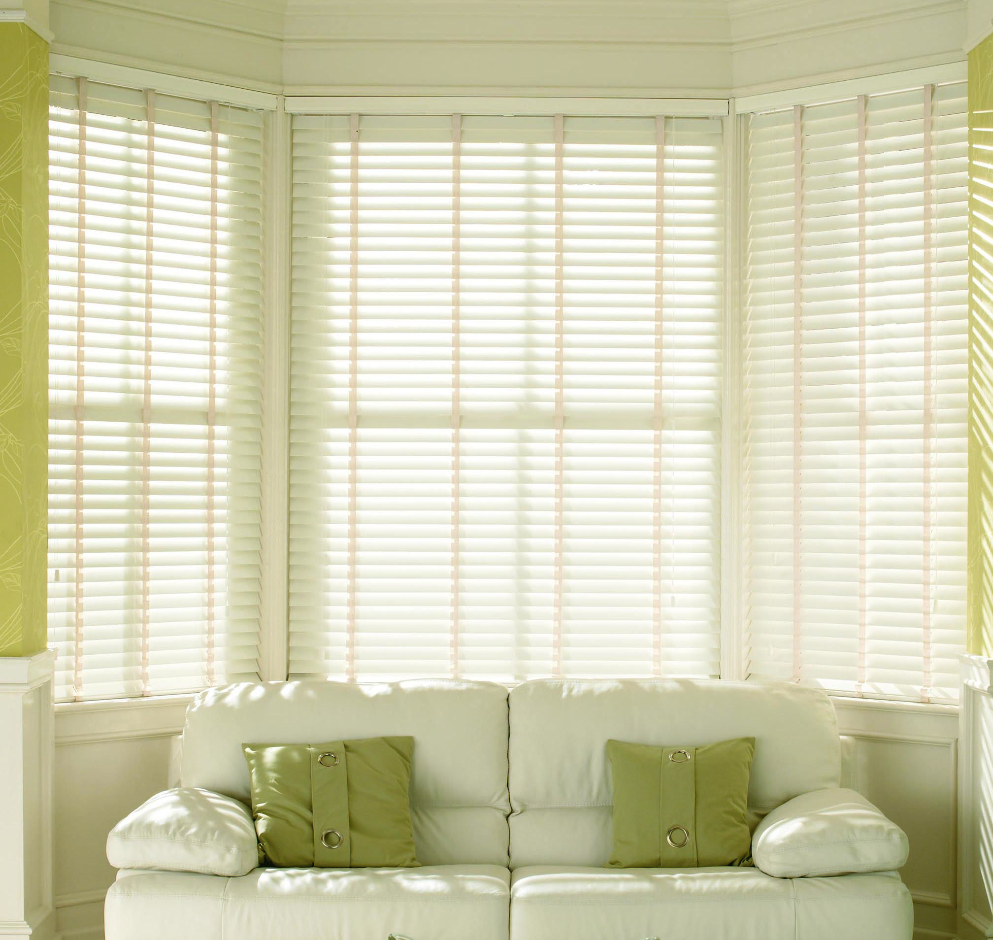 Premier Pure White White Wooden Blinds Curtains With regarding size 2016 X 1908