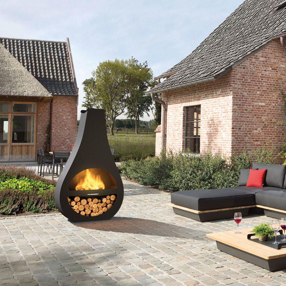 Premier Tulip Chiminea Chiminea Patio Heater Patio intended for size 1200 X 1200