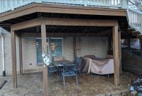 Pulling Up Buried Deck Posts Surrounded Stamped Concrete throughout dimensions 1292 X 960