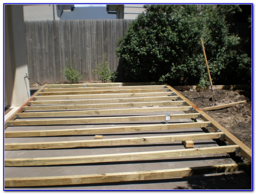 Putting Deck Over Concrete Patio Decks Home Decorating for size 1024 X 777
