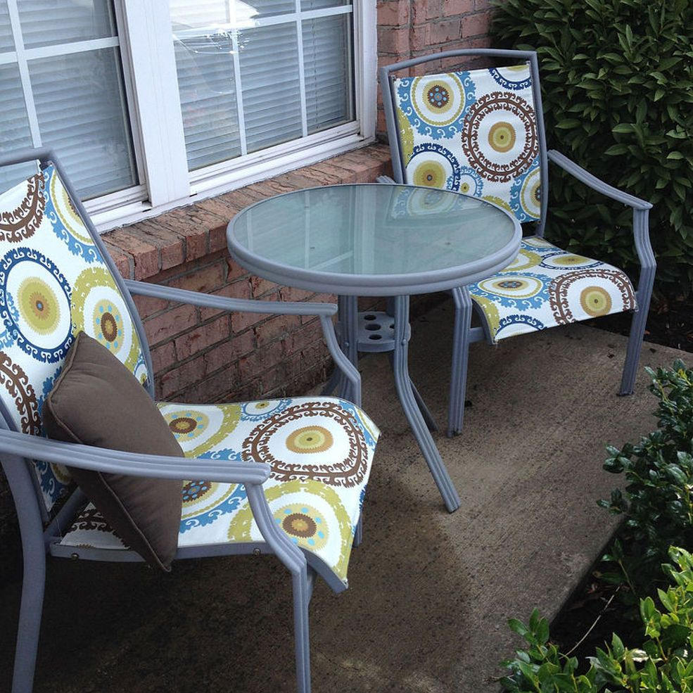 Redo Patio Sling Chairs For Under 25 Diy Patio Chairs for sizing 985 X 985