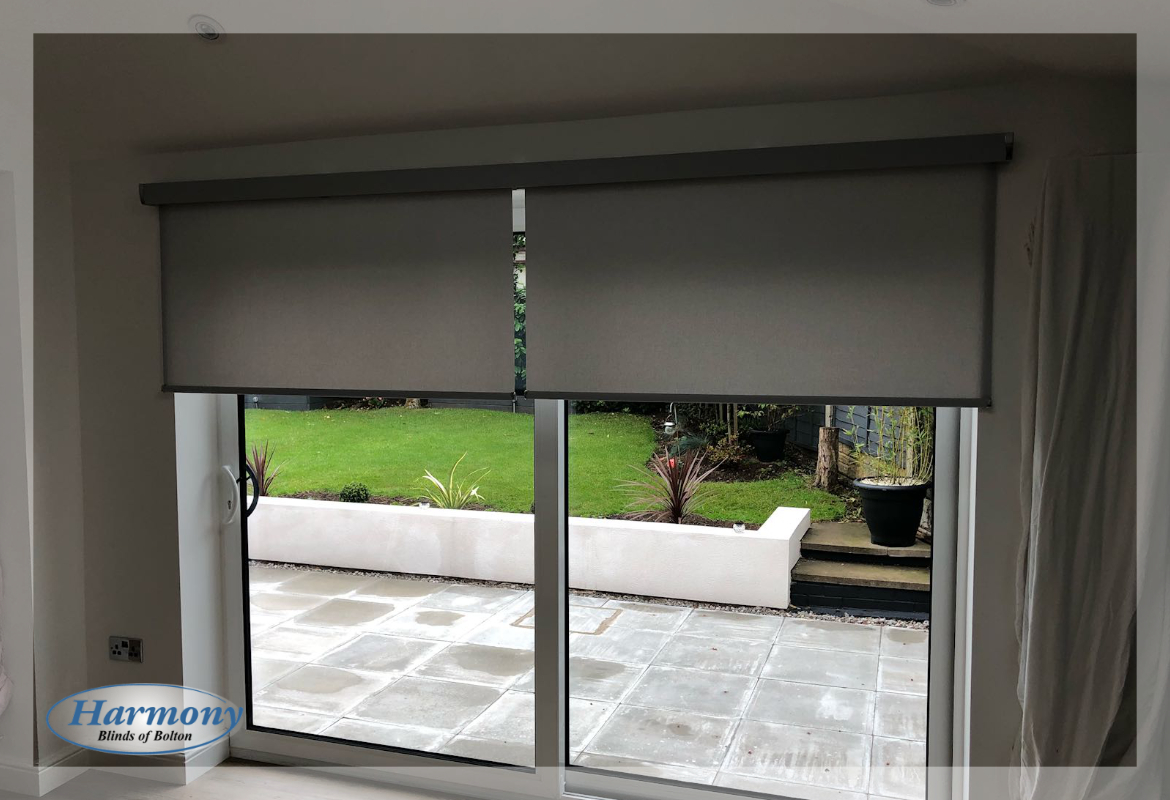 Remote Control Roller Blinds On Patio Doors in sizing 1170 X 800