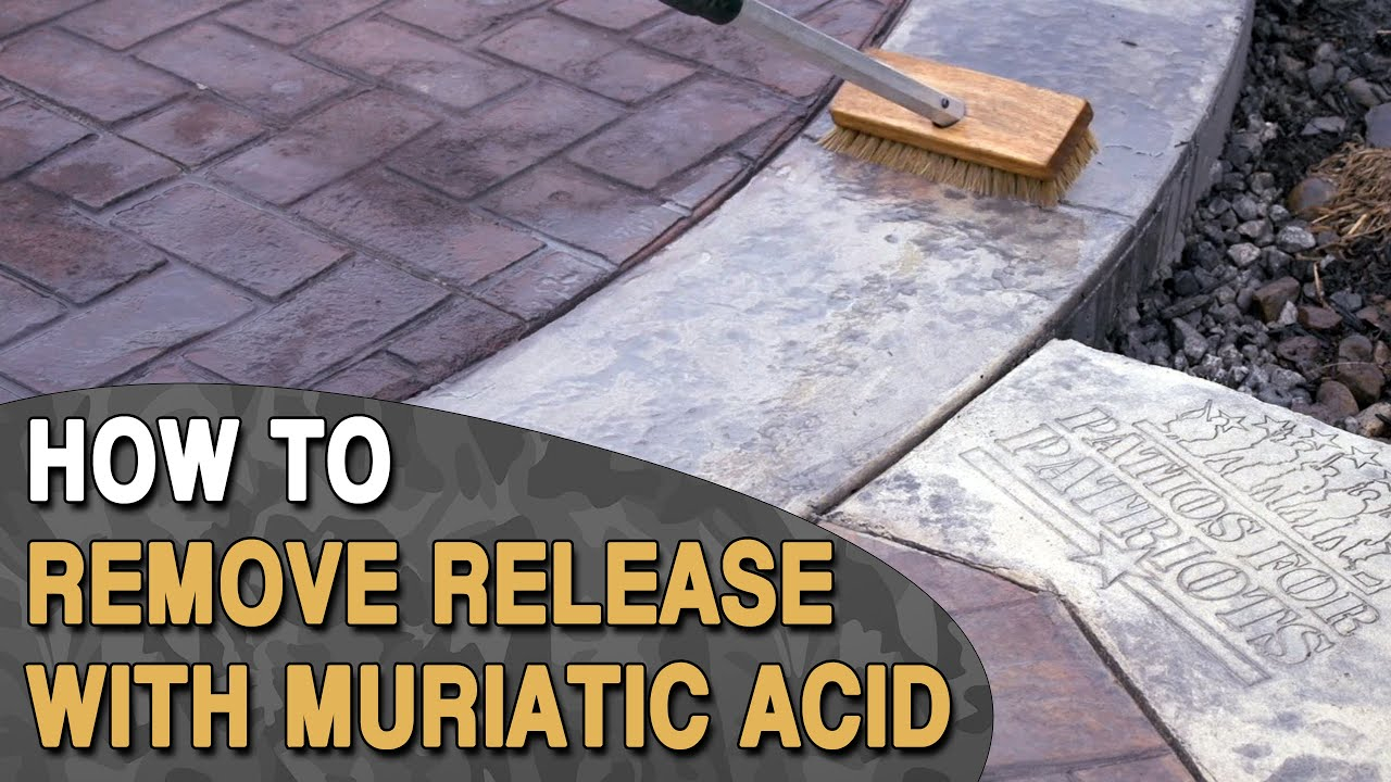 Removing Paint From Concrete Patio Using Muriatic Acid • Fence Ideas Site