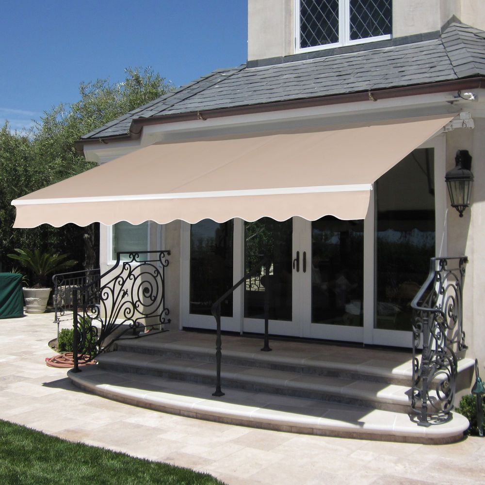 Retractable Patio Awning Large Water Resistant Cover Metal for sizing 1000 X 1000