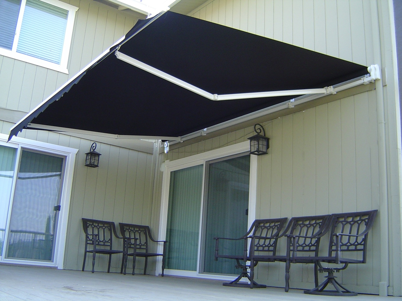 Roll Out Patio Window Door Outdoor Awning 3 Sizes pertaining to sizing 1331 X 998