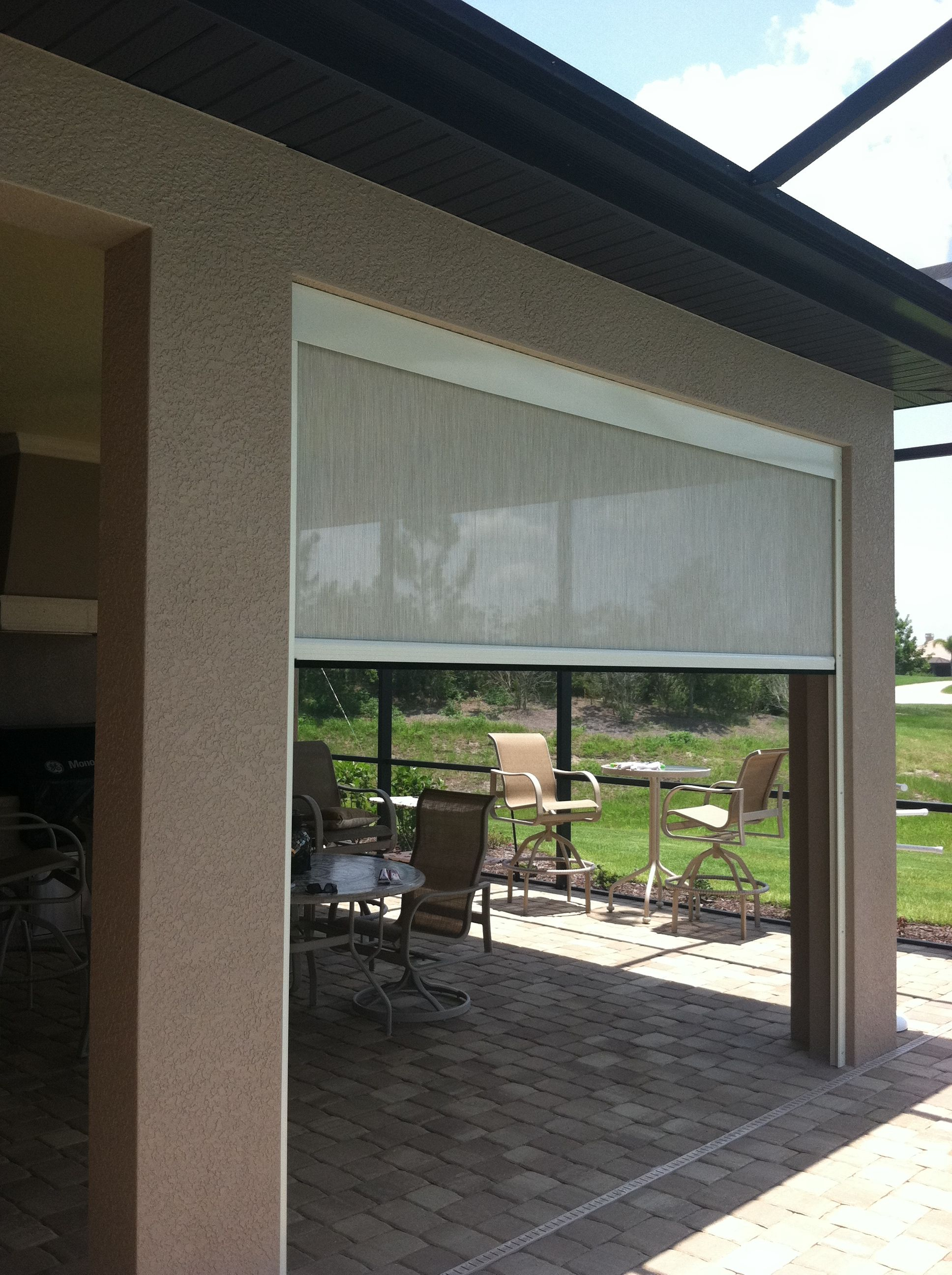 Roll Screen To Enclose Patio Marygrove Awnings Outside pertaining to sizing 1936 X 2592