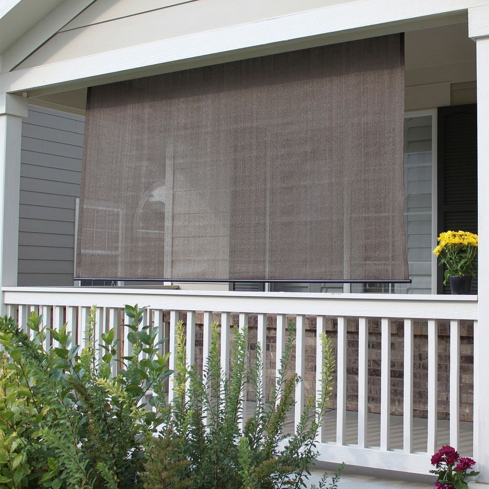 Roll Up Shade Outdoor Window Patio Blind Exterior Sun Deck in measurements 1000 X 1000