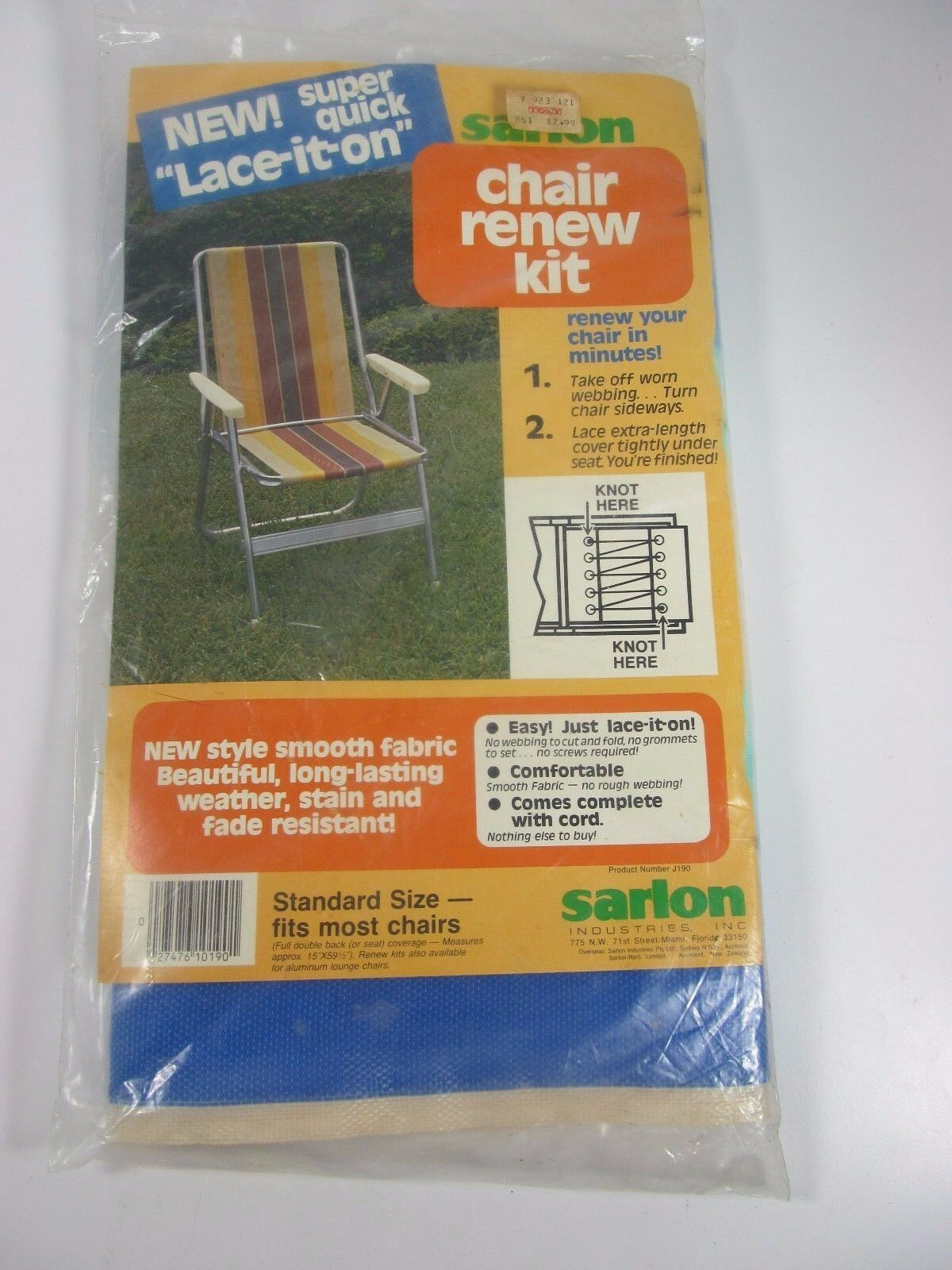 Sarlon Vintage Lawn Garden Chair Replacement Webbing Fabric Renew Kit Bluewhite in proportions 1200 X 1600