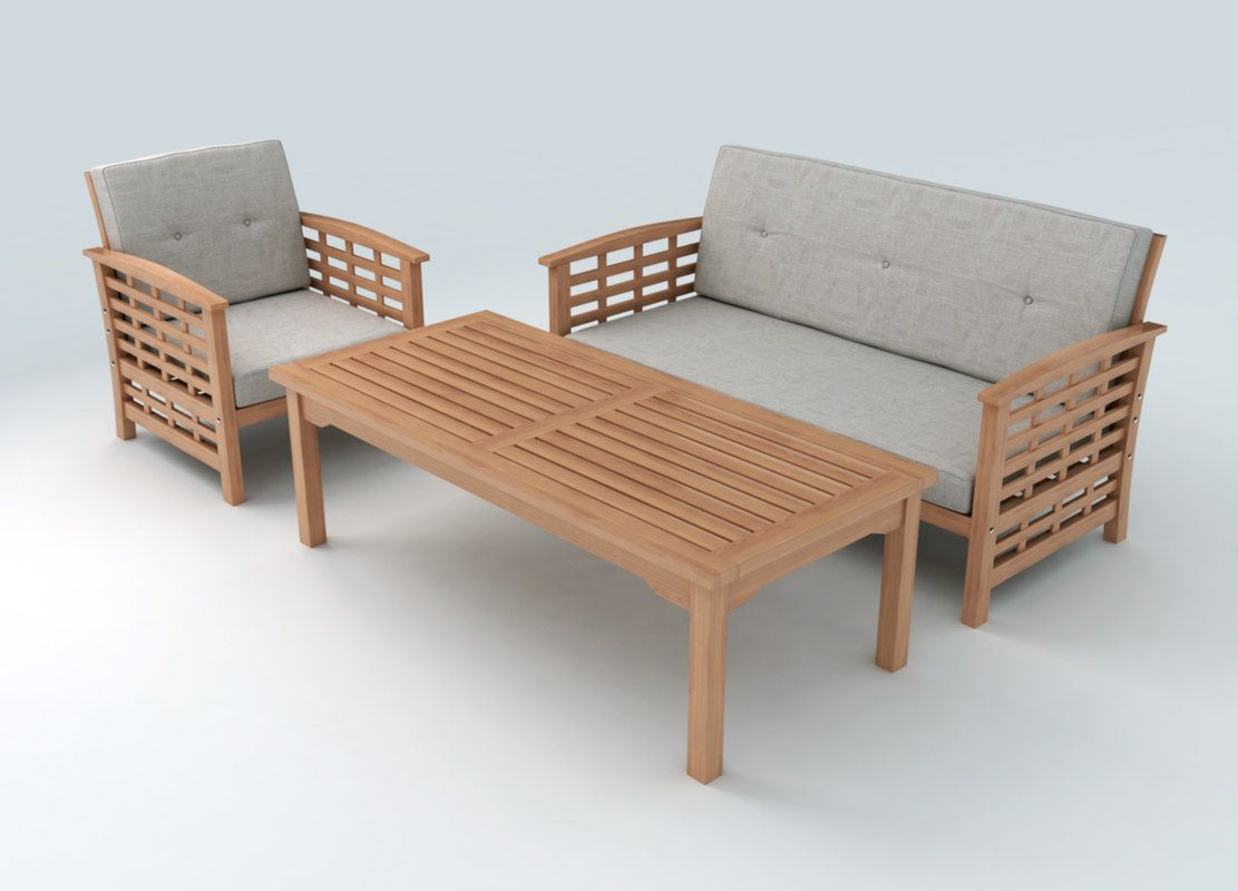 3д модель мебель из ротанга