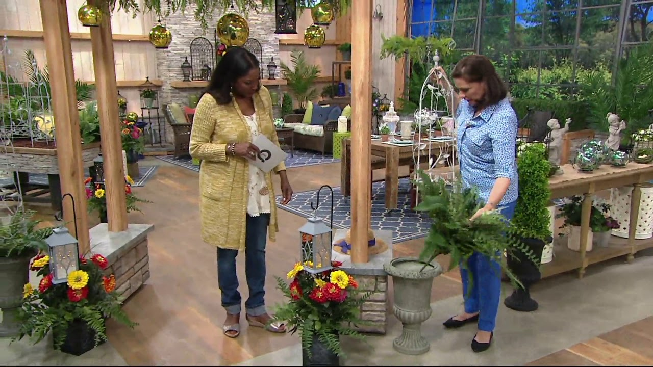 Set Of 2 Indoor Outdoor Metal Plant Trellis Frames Valerie On Qvc within dimensions 1280 X 720