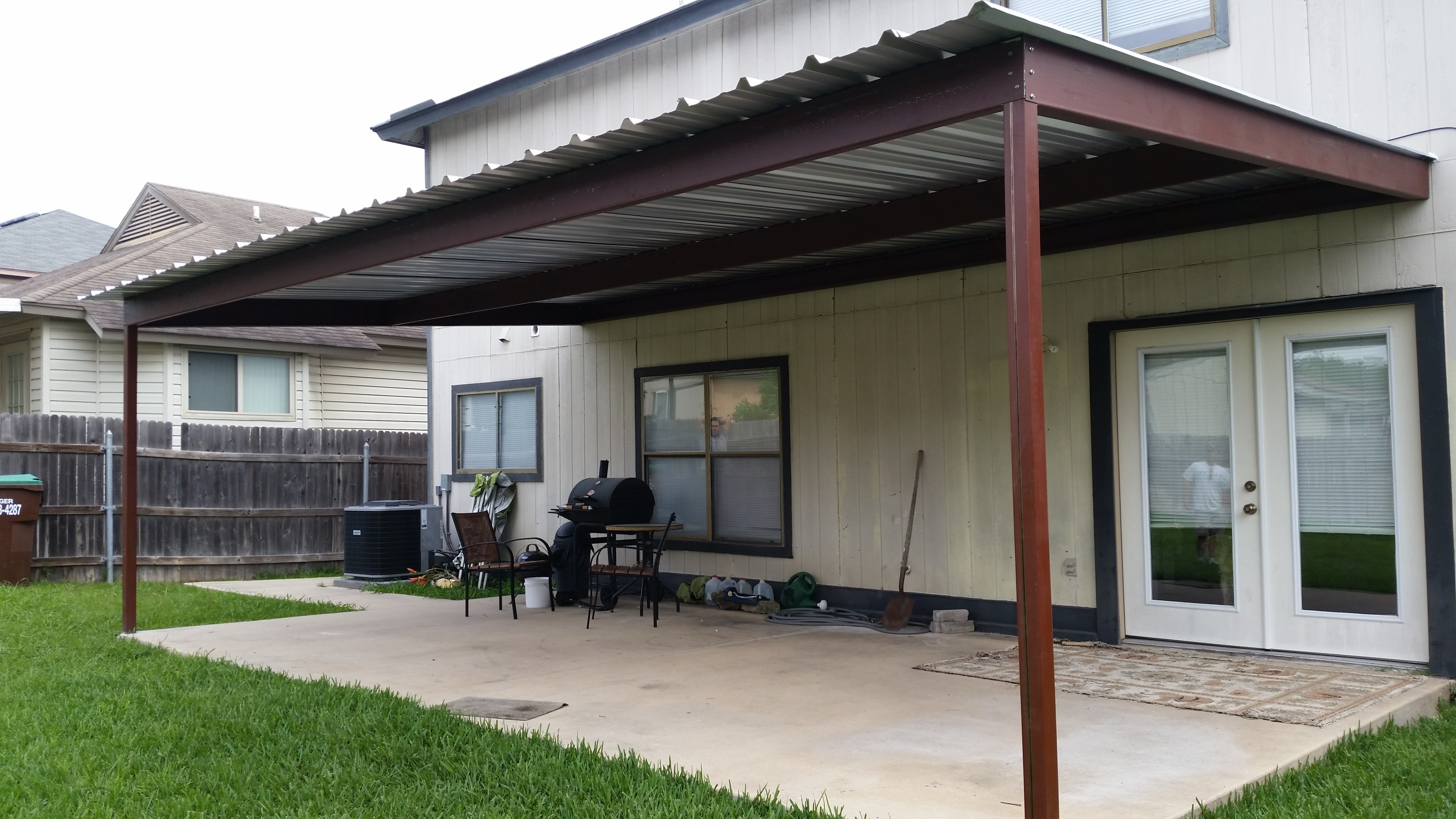 Simple Patio Covered Aluminum Covers San Antonio Housecement with regard to sizing 2656 X 1494